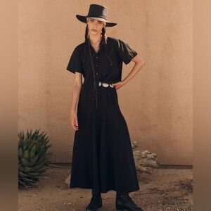 The GREAT Godet Skirt Black - Size 0